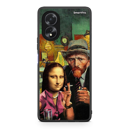 Oppo A18 Funny Art θήκη από τη Smartfits με σχέδιο στο πίσω μέρος και μαύρο περίβλημα | Smartphone case with colorful back and black bezels by Smartfits