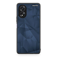 Thumbnail for 39 - Oppo A18 Blue Abstract Geometric case, cover, bumper