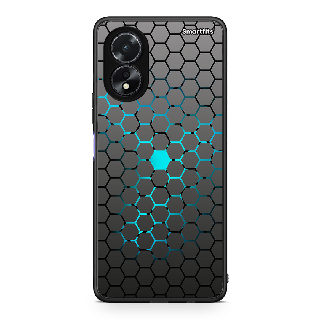 40 - Oppo A18 Hexagonal Geometric case, cover, bumper