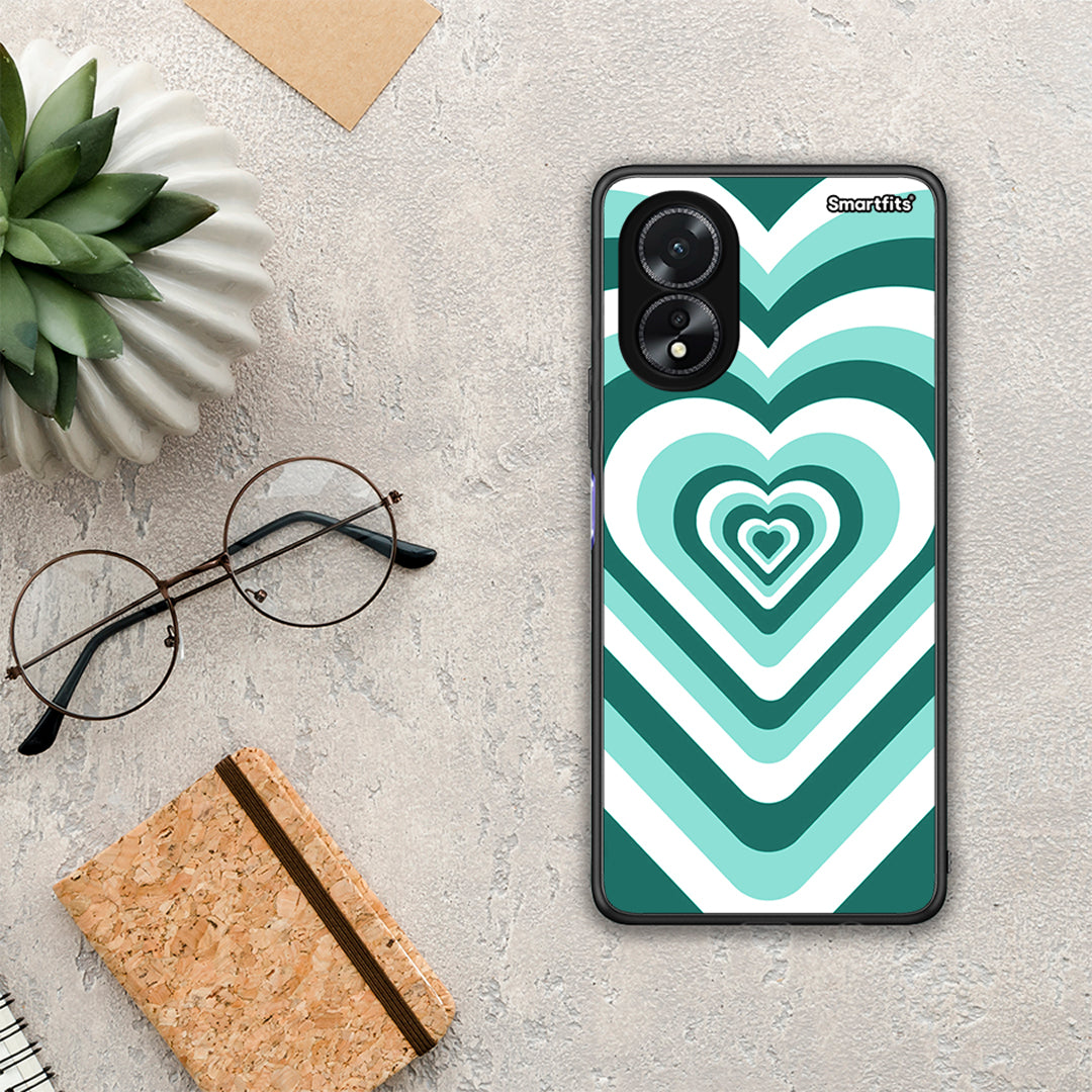 Green Hearts - Oppo A18 θήκη