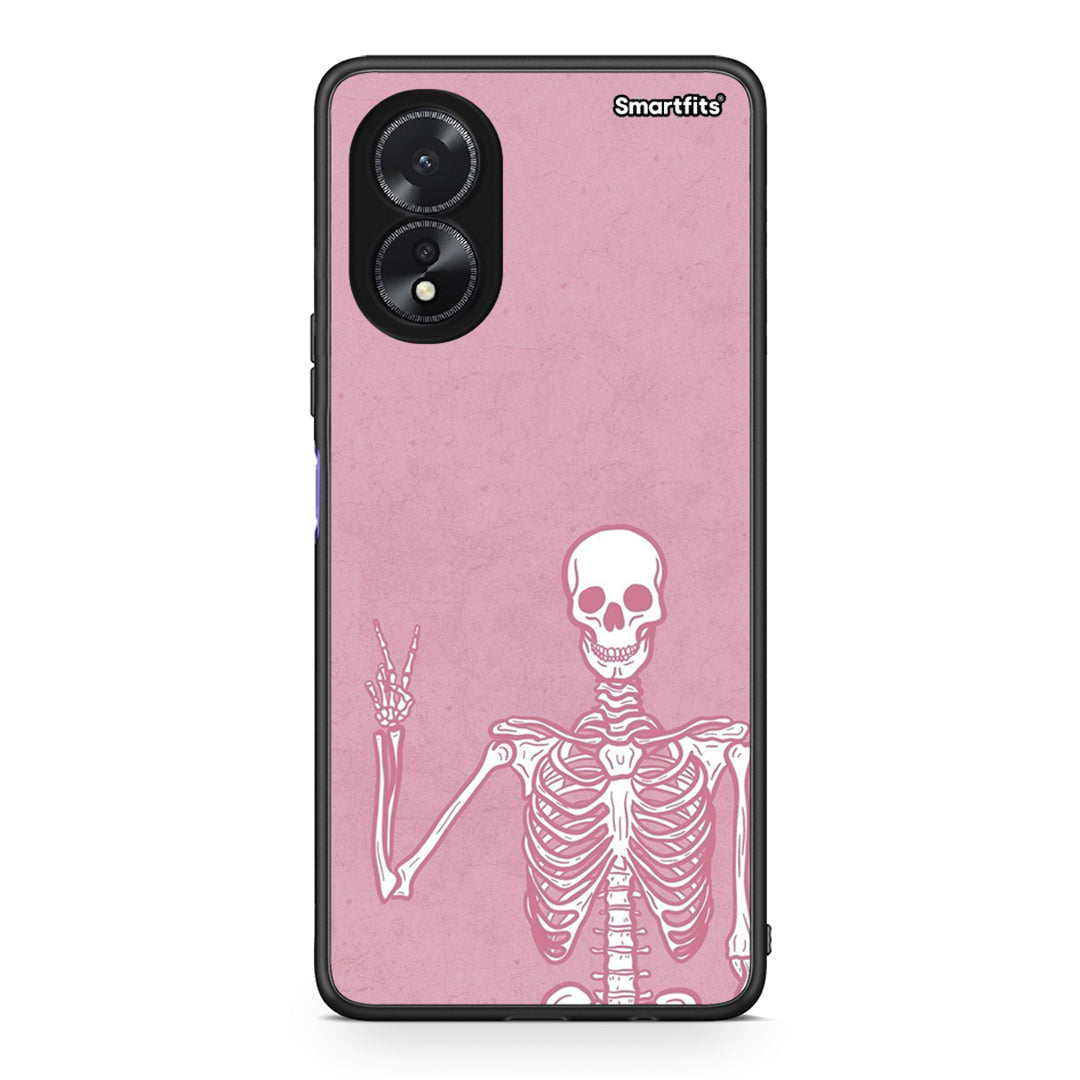 Oppo A38 Halloween Motivation Θήκη από τη Smartfits με σχέδιο στο πίσω μέρος και μαύρο περίβλημα | Smartphone case with colorful back and black bezels by Smartfits