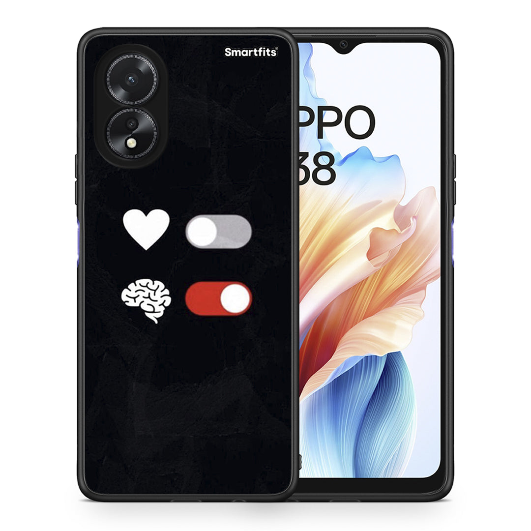 Heart Vs Brain - Oppo A38 θήκη