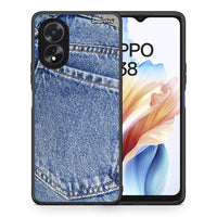 Thumbnail for Θήκη Oppo A18 Jeans Pocket από τη Smartfits με σχέδιο στο πίσω μέρος και μαύρο περίβλημα | Oppo A18 Jeans Pocket case with colorful back and black bezels