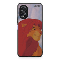 Thumbnail for Oppo A38 Lion Love 1 Θήκη Αγίου Βαλεντίνου από τη Smartfits με σχέδιο στο πίσω μέρος και μαύρο περίβλημα | Smartphone case with colorful back and black bezels by Smartfits