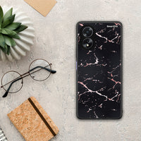 Thumbnail for Marble Black Rosegold - Oppo A18 θήκη