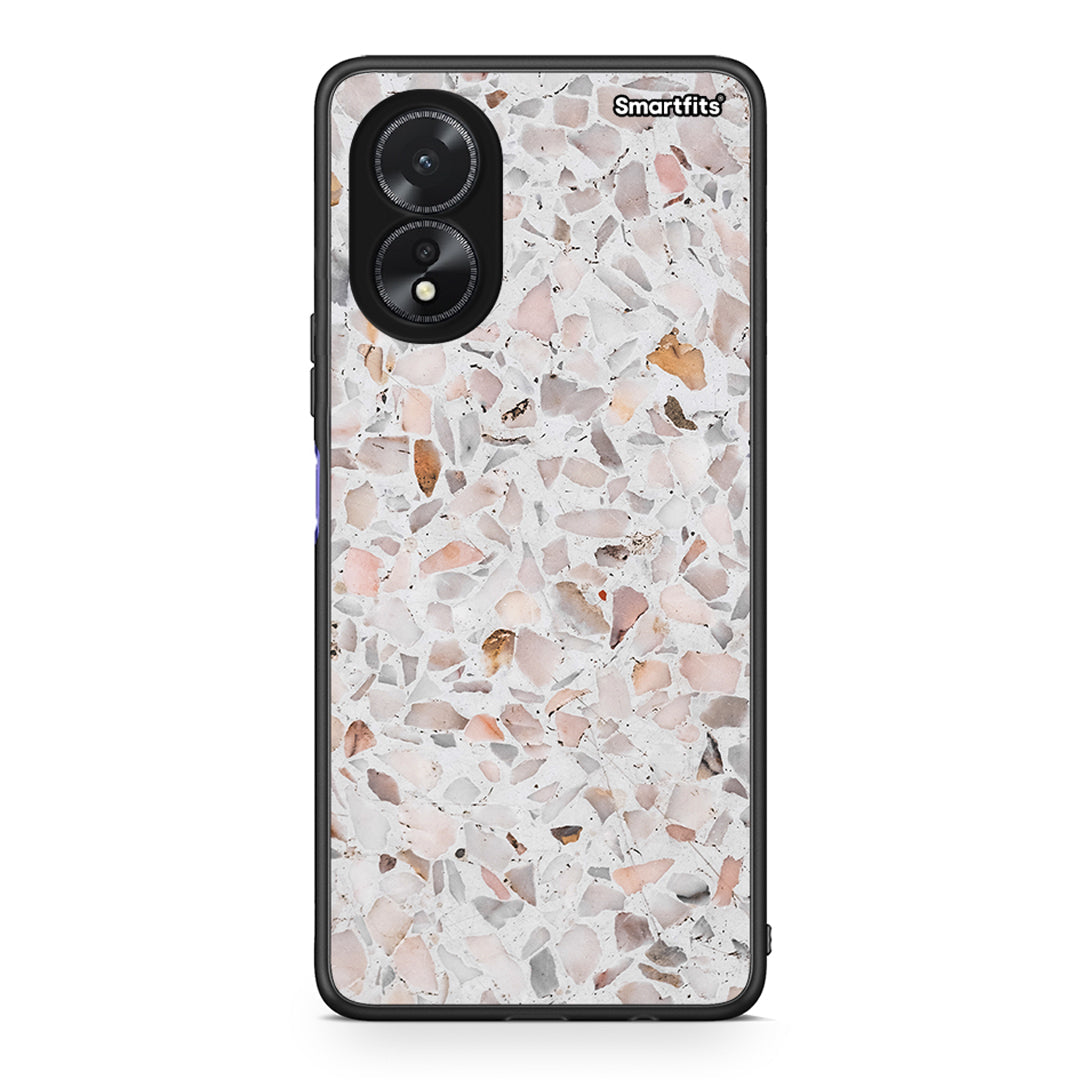 Oppo A18 Marble Terrazzo θήκη από τη Smartfits με σχέδιο στο πίσω μέρος και μαύρο περίβλημα | Smartphone case with colorful back and black bezels by Smartfits
