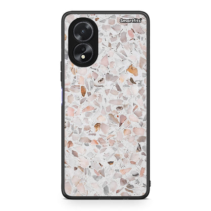 Oppo A18 Marble Terrazzo θήκη από τη Smartfits με σχέδιο στο πίσω μέρος και μαύρο περίβλημα | Smartphone case with colorful back and black bezels by Smartfits