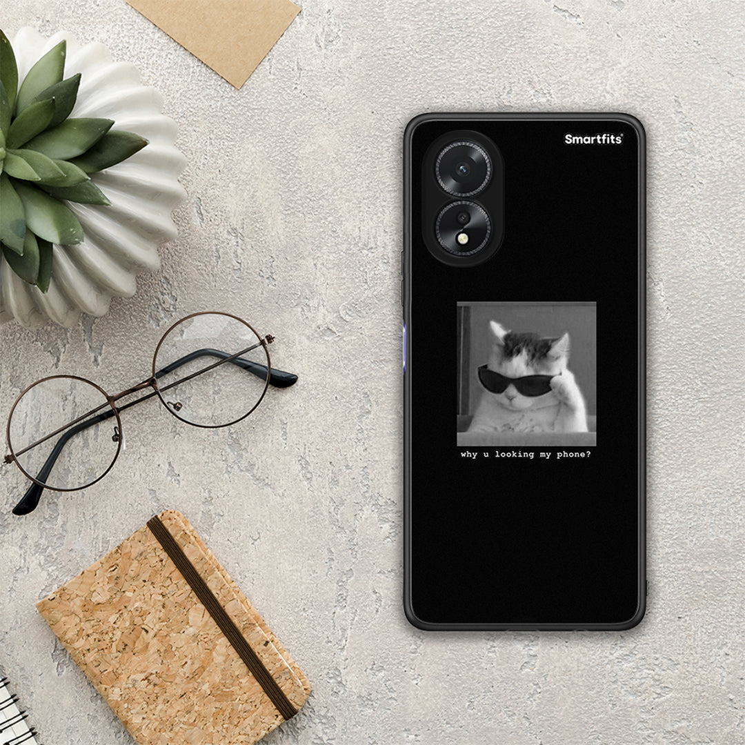 Meme Cat - Oppo A38 θήκη