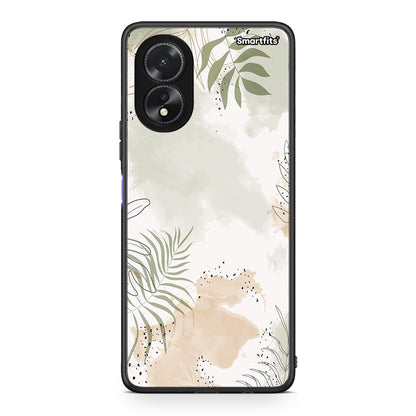 Oppo A38 Nude Plants Θήκη από τη Smartfits με σχέδιο στο πίσω μέρος και μαύρο περίβλημα | Smartphone case with colorful back and black bezels by Smartfits