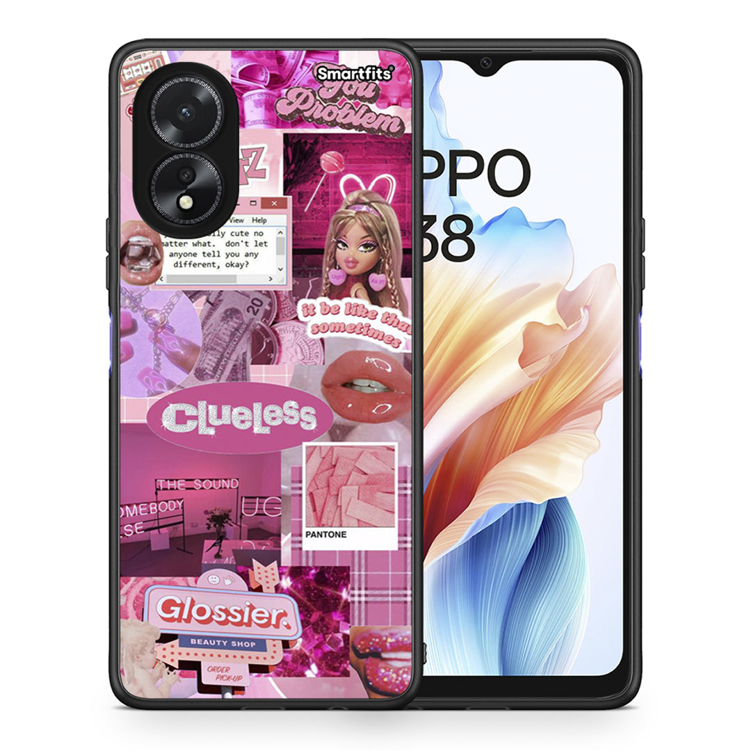 116 Pink Love - Oppo A38 θήκη
