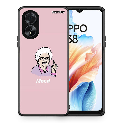 Θήκη Oppo A38 Mood PopArt από τη Smartfits με σχέδιο στο πίσω μέρος και μαύρο περίβλημα | Oppo A38 Mood PopArt case with colorful back and black bezels