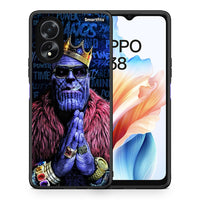 Thumbnail for Θήκη Oppo A18 Thanos PopArt από τη Smartfits με σχέδιο στο πίσω μέρος και μαύρο περίβλημα | Oppo A18 Thanos PopArt case with colorful back and black bezels