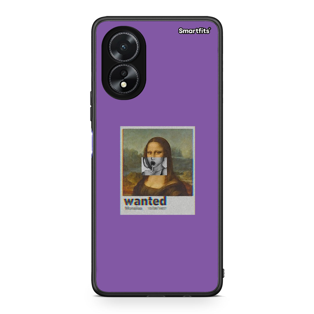 4 - Oppo A18 Monalisa Popart case, cover, bumper