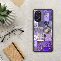 Thumbnail for Purple Aesthetic Collage - Oppo A18 θήκη