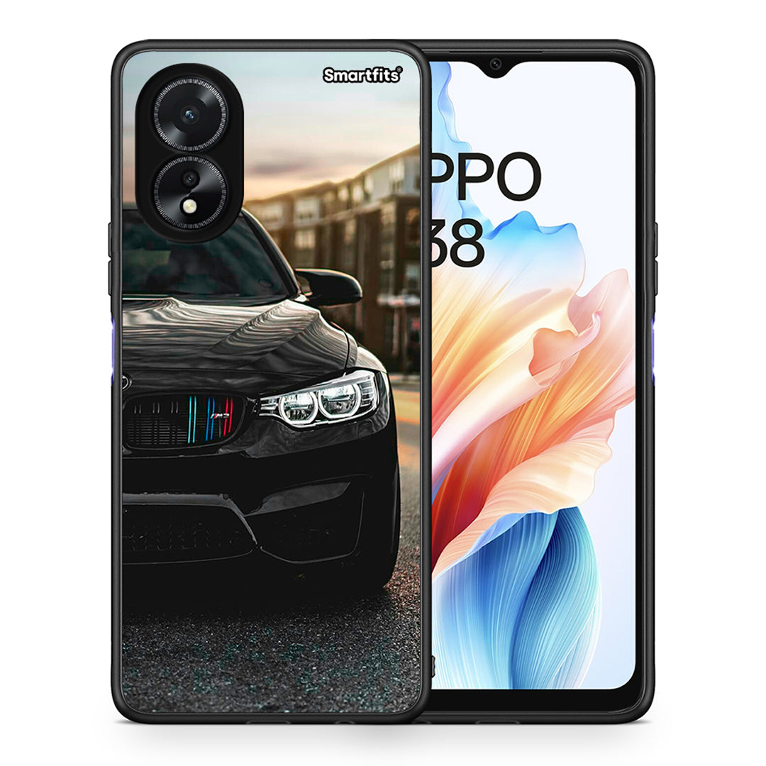 Θήκη Oppo A38 M3 Racing από τη Smartfits με σχέδιο στο πίσω μέρος και μαύρο περίβλημα | Oppo A38 M3 Racing case with colorful back and black bezels