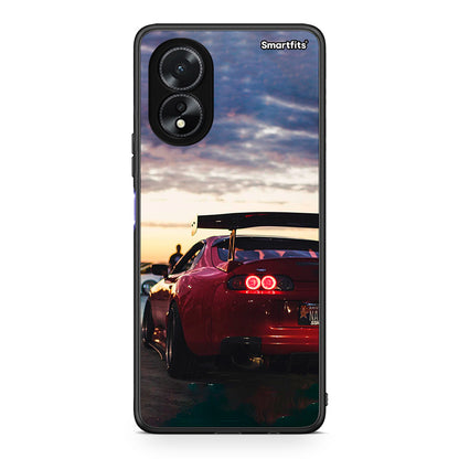 Oppo A38 Racing Supra θήκη από τη Smartfits με σχέδιο στο πίσω μέρος και μαύρο περίβλημα | Smartphone case with colorful back and black bezels by Smartfits
