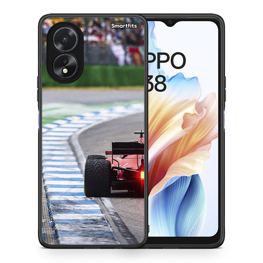 Θήκη Oppo A38 Racing Vibes από τη Smartfits με σχέδιο στο πίσω μέρος και μαύρο περίβλημα | Oppo A38 Racing Vibes case with colorful back and black bezels