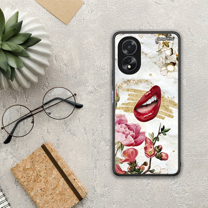 Red Lips - Oppo A38 θήκη
