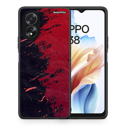 Red Paint - Oppo A38 θήκη