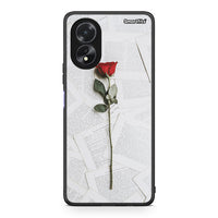 Thumbnail for Oppo A38 Red Rose θήκη από τη Smartfits με σχέδιο στο πίσω μέρος και μαύρο περίβλημα | Smartphone case with colorful back and black bezels by Smartfits