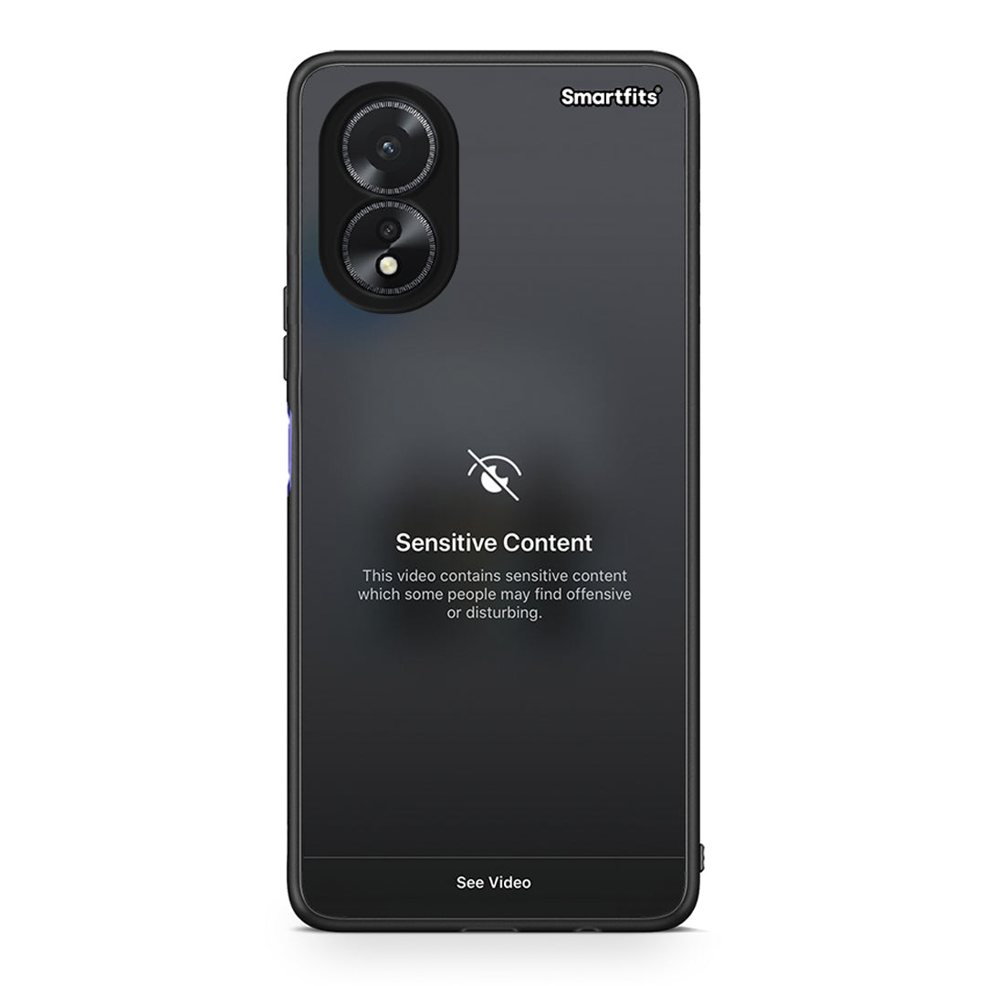 Oppo A38 Sensitive Content θήκη από τη Smartfits με σχέδιο στο πίσω μέρος και μαύρο περίβλημα | Smartphone case with colorful back and black bezels by Smartfits