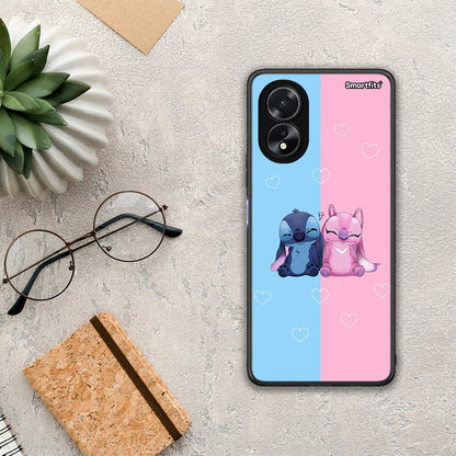 Stitch And Angel - Oppo A38 θήκη