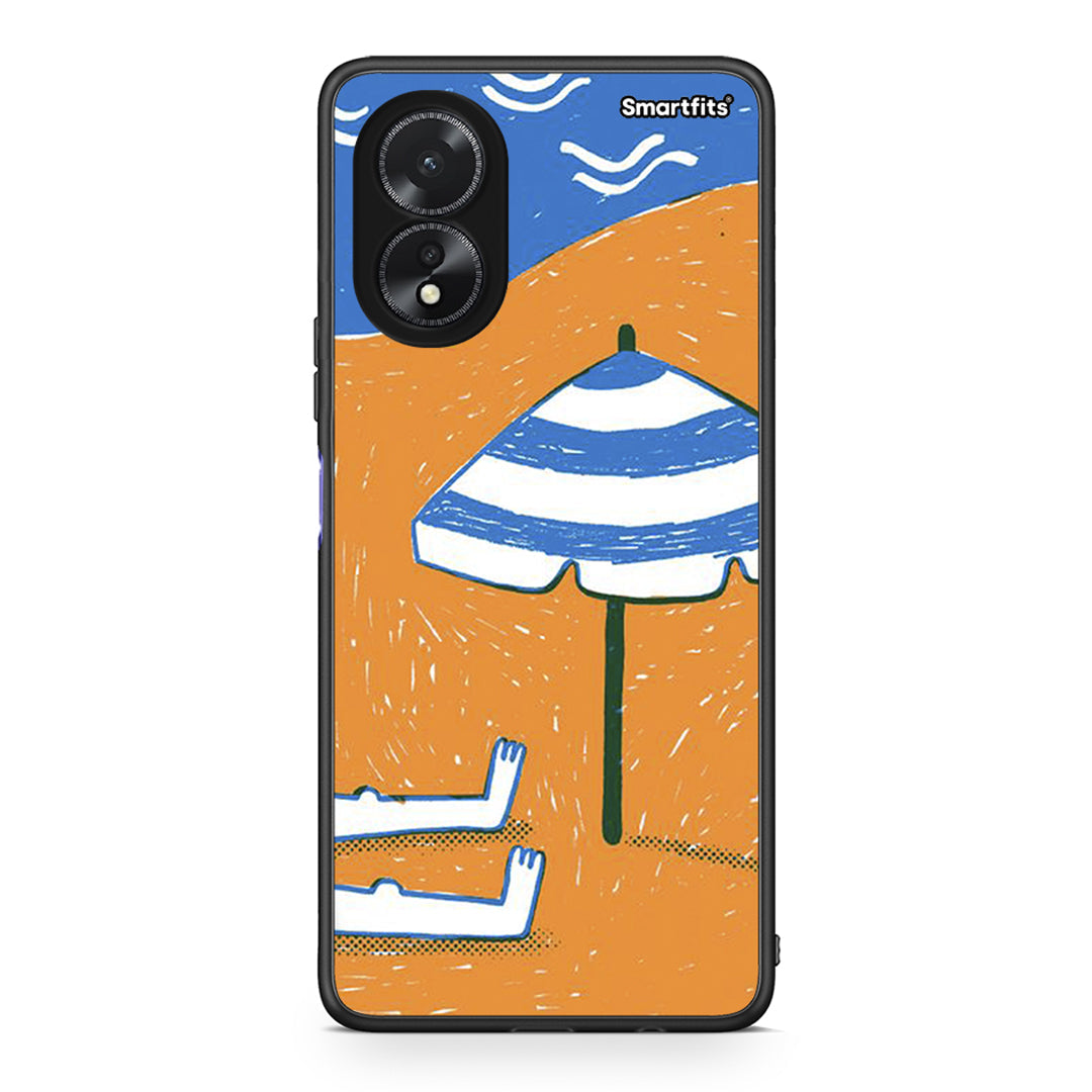 Oppo A38 Summering Θήκη από τη Smartfits με σχέδιο στο πίσω μέρος και μαύρο περίβλημα | Smartphone case with colorful back and black bezels by Smartfits