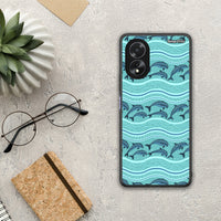 Thumbnail for Swimming Dolphins - Oppo A18 θήκη