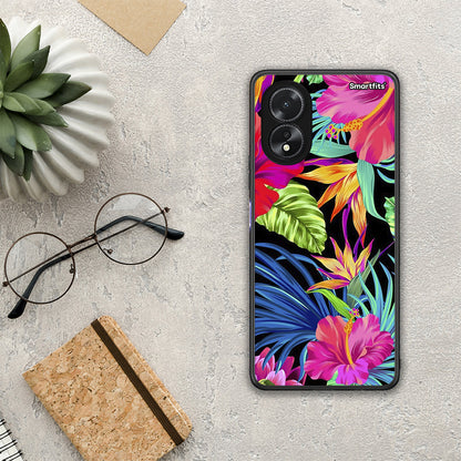 Tropical Flowers - Oppo A38 θήκη
