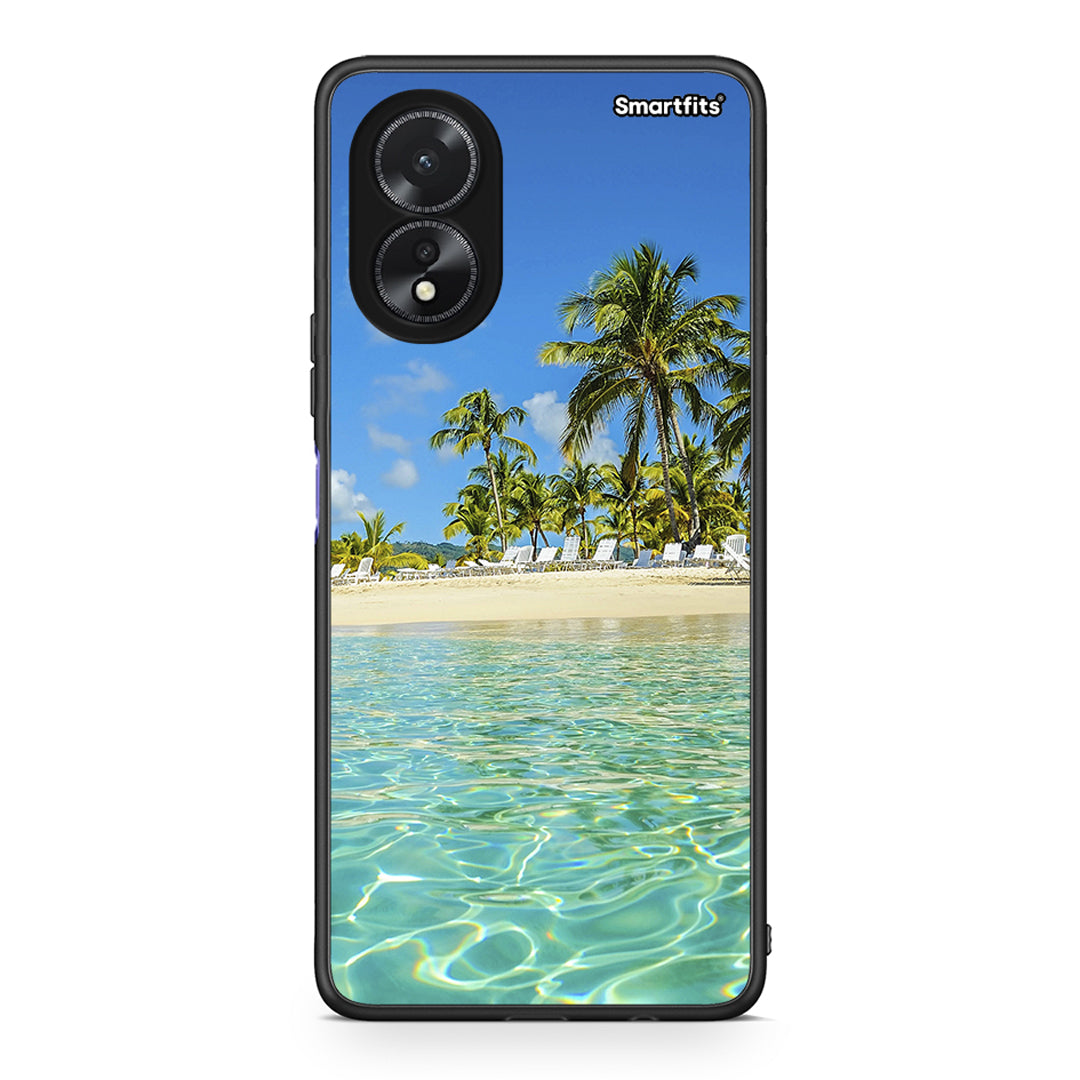 Oppo A38 Tropical Vibes Θήκη από τη Smartfits με σχέδιο στο πίσω μέρος και μαύρο περίβλημα | Smartphone case with colorful back and black bezels by Smartfits