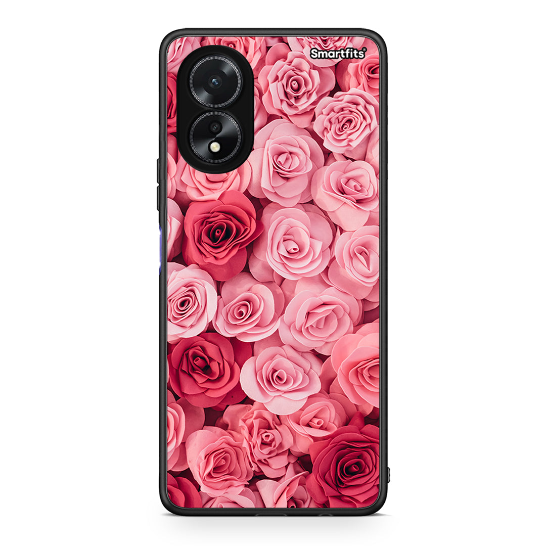 4 - Oppo A18 RoseGarden Valentine case, cover, bumper