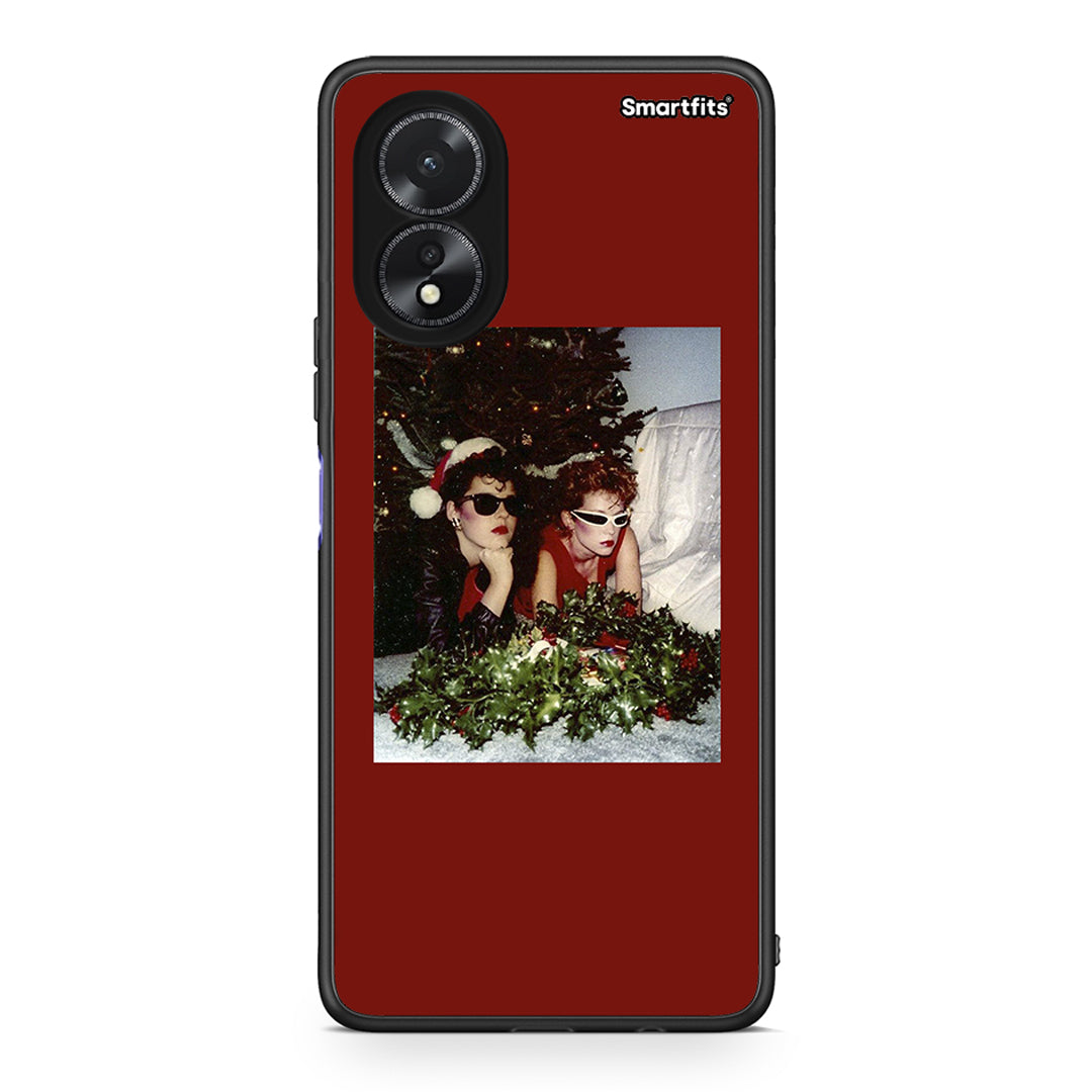 Oppo A38 Waiting For Xmas θήκη από τη Smartfits με σχέδιο στο πίσω μέρος και μαύρο περίβλημα | Smartphone case with colorful back and black bezels by Smartfits