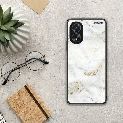 White Gold Marble - Oppo A38 θήκη