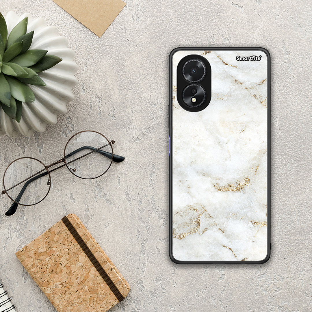 White Gold Marble - Oppo A18 θήκη