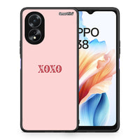 Thumbnail for Θήκη Oppo A38 XOXO Love από τη Smartfits με σχέδιο στο πίσω μέρος και μαύρο περίβλημα | Oppo A38 XOXO Love case with colorful back and black bezels