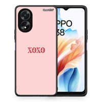 Thumbnail for Θήκη Oppo A18 XOXO Love από τη Smartfits με σχέδιο στο πίσω μέρος και μαύρο περίβλημα | Oppo A18 XOXO Love case with colorful back and black bezels