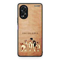 Thumbnail for Oppo A38 You Go Girl θήκη από τη Smartfits με σχέδιο στο πίσω μέρος και μαύρο περίβλημα | Smartphone case with colorful back and black bezels by Smartfits