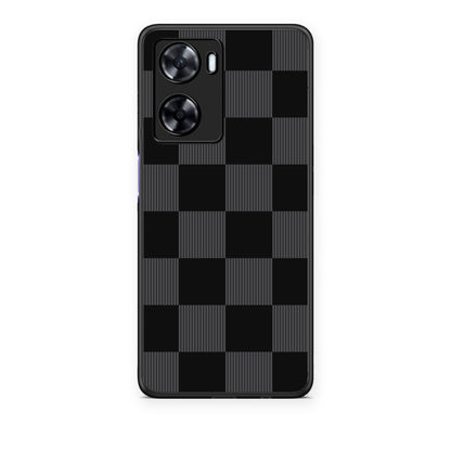 Θήκη OnePlus Nord N20 SE Black and Charcoal Striped Checks από τη Smartfits με σχέδιο στο πίσω μέρος και μαύρο περίβλημα | OnePlus Nord N20 SE Black and Charcoal Striped Checks case with colorful back and black bezels
