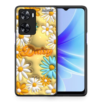 Θήκη Oppo A57s / A77s / A77 Bubble Daisies από τη Smartfits με σχέδιο στο πίσω μέρος και μαύρο περίβλημα | Oppo A57s / A77s / A77 Bubble Daisies case with colorful back and black bezels