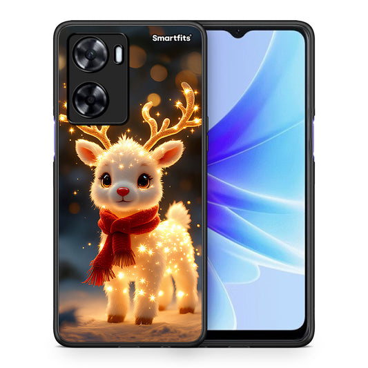 Θήκη Oppo A57s / A77s / A77 Christmas Cutie από τη Smartfits με σχέδιο στο πίσω μέρος και μαύρο περίβλημα | Oppo A57s / A77s / A77 Christmas Cutie case with colorful back and black bezels