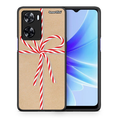 Θήκη Oppo A57s / A77s / A58 / OnePlus Nord N20 SE Christmas Gift από τη Smartfits με σχέδιο στο πίσω μέρος και μαύρο περίβλημα | Oppo A57s / A77s / A58 / OnePlus Nord N20 SE Christmas Gift case with colorful back and black bezels