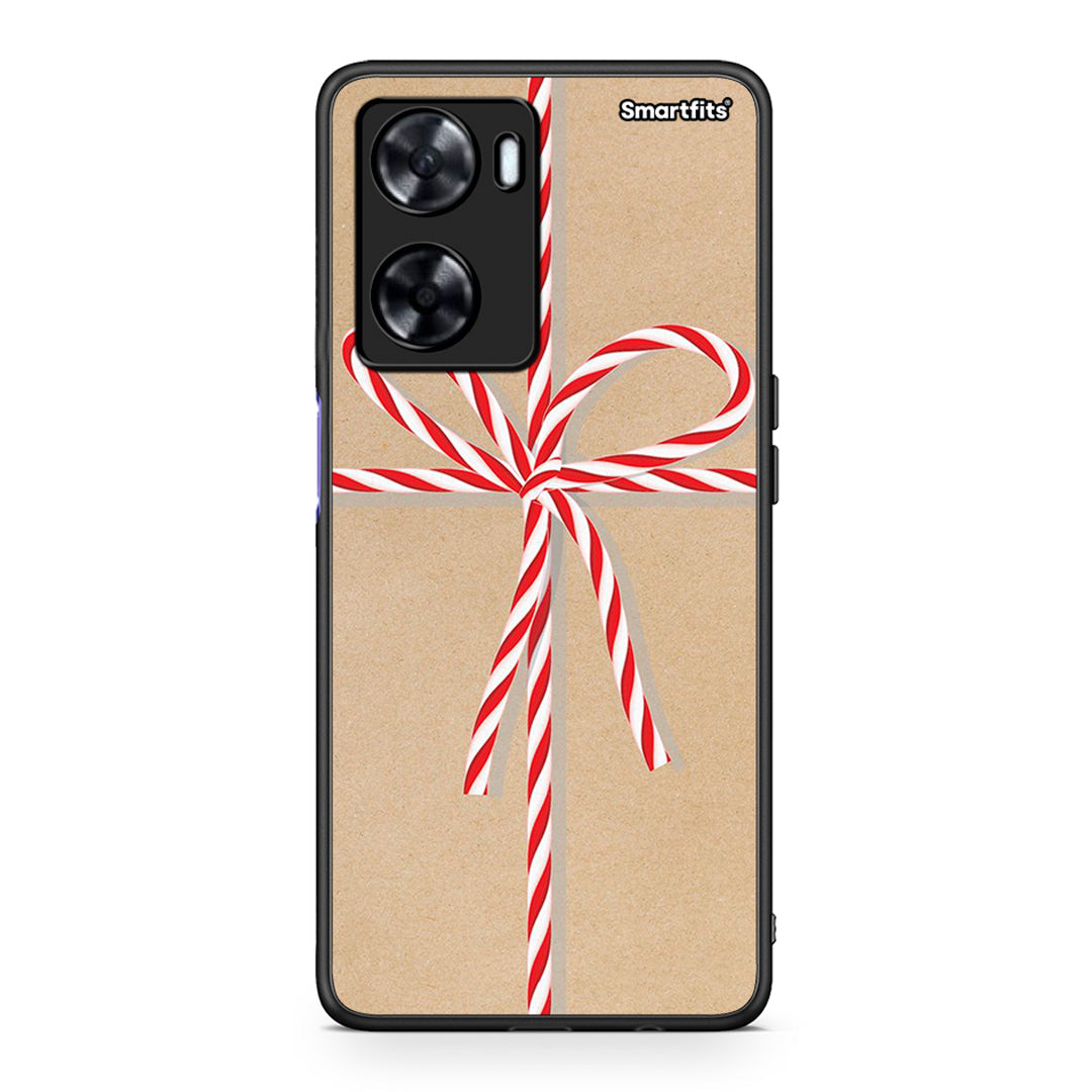 Oppo A57s / A77s / A58 / OnePlus Nord N20 SE Christmas Gift θήκη από τη Smartfits με σχέδιο στο πίσω μέρος και μαύρο περίβλημα | Smartphone case with colorful back and black bezels by Smartfits