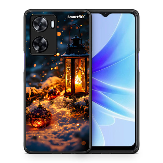 Θήκη Oppo A57s / A77s / A58 / OnePlus Nord N20 SE Christmas Ornaments από τη Smartfits με σχέδιο στο πίσω μέρος και μαύρο περίβλημα | Oppo A57s / A77s / A58 / OnePlus Nord N20 SE Christmas Ornaments case with colorful back and black bezels