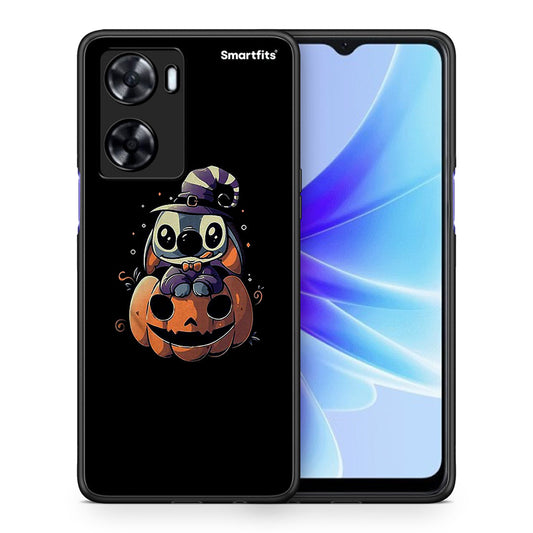 Θήκη Oppo A57s / A77s / A58 / OnePlus Nord N20 SE Halloween Stitch από τη Smartfits με σχέδιο στο πίσω μέρος και μαύρο περίβλημα | Oppo A57s / A77s / A58 / OnePlus Nord N20 SE Halloween Stitch case with colorful back and black bezels