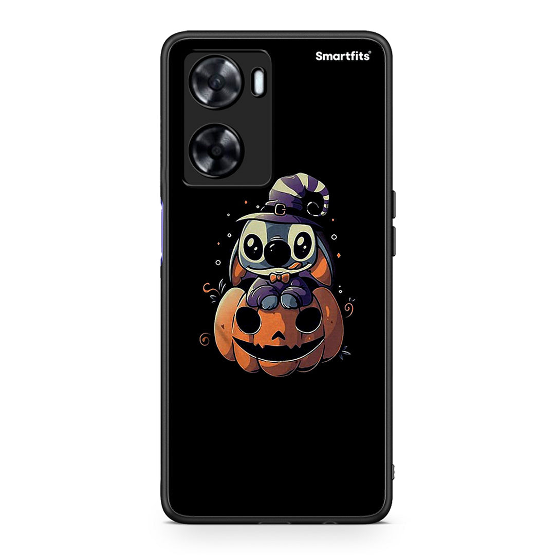 Oppo A57s / A77s / A77 Halloween Stitch θήκη από τη Smartfits με σχέδιο στο πίσω μέρος και μαύρο περίβλημα | Smartphone case with colorful back and black bezels by Smartfits