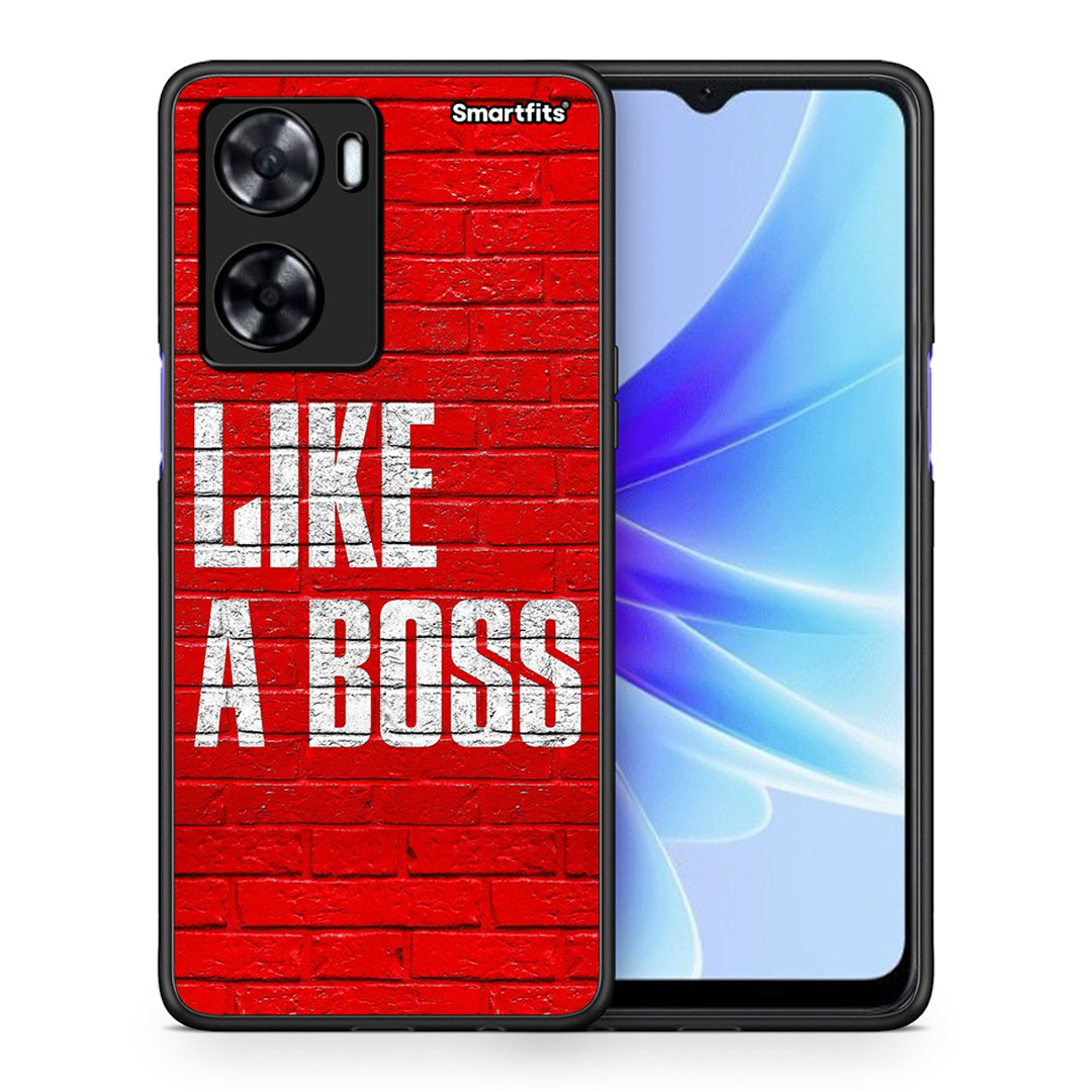 Θήκη Oppo A57s / A77s / A58 / OnePlus Nord N20 SE Like A Boss από τη Smartfits με σχέδιο στο πίσω μέρος και μαύρο περίβλημα | Oppo A57s / A77s / A58 / OnePlus Nord N20 SE Like A Boss case with colorful back and black bezels