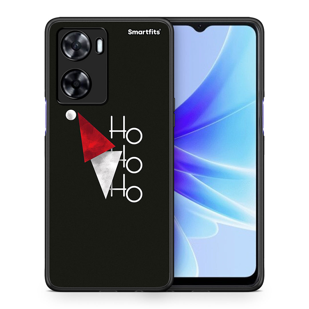 Θήκη Oppo A57s / A77s / A58 / OnePlus Nord N20 SE Minimal Christmas από τη Smartfits με σχέδιο στο πίσω μέρος και μαύρο περίβλημα | Oppo A57s / A77s / A58 / OnePlus Nord N20 SE Minimal Christmas case with colorful back and black bezels