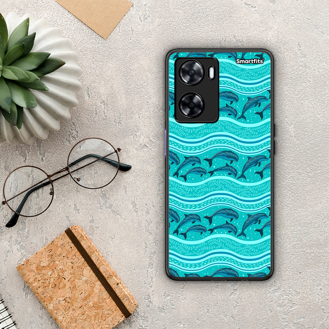 Swimming Dolphins - Oppo A57s / A77s / A77 θήκη