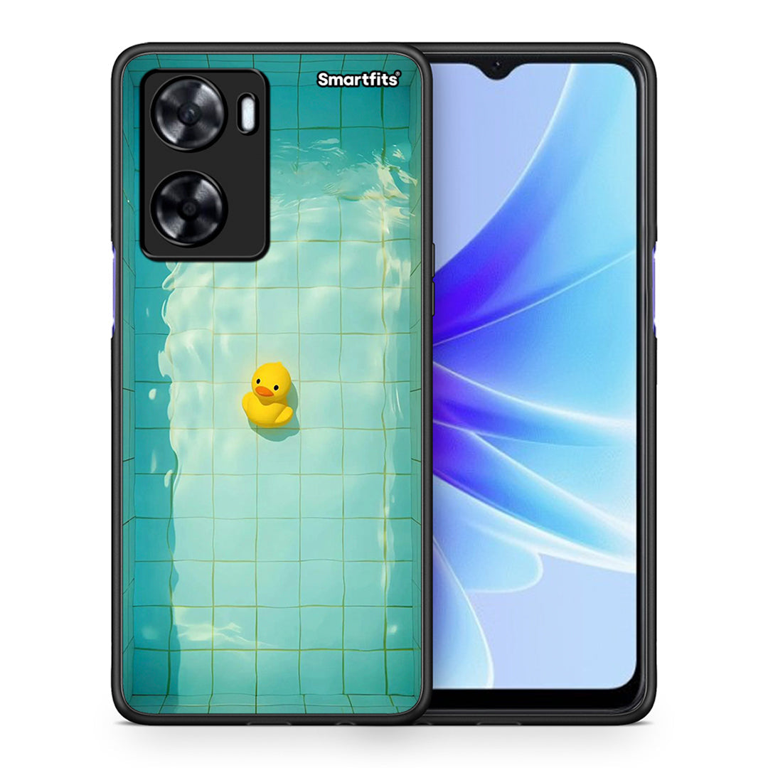 Θήκη Oppo A57s / A77s / A58 / OnePlus Nord N20 SE Yellow Duck από τη Smartfits με σχέδιο στο πίσω μέρος και μαύρο περίβλημα | Oppo A57s / A77s / A58 / OnePlus Nord N20 SE Yellow Duck case with colorful back and black bezels