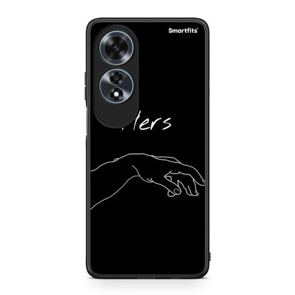 Oppo A60 4G Aeshetic Love 1 Θήκη Αγίου Βαλεντίνου από τη Smartfits με σχέδιο στο πίσω μέρος και μαύρο περίβλημα | Smartphone case with colorful back and black bezels by Smartfits